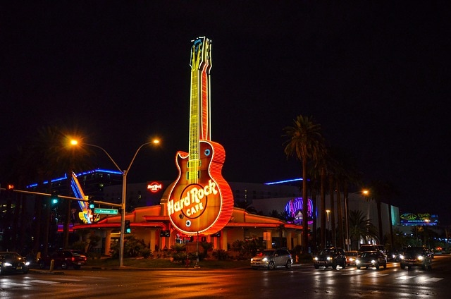 Las Vegas Hardrock Cafe Image - Riverside Limo Rental
